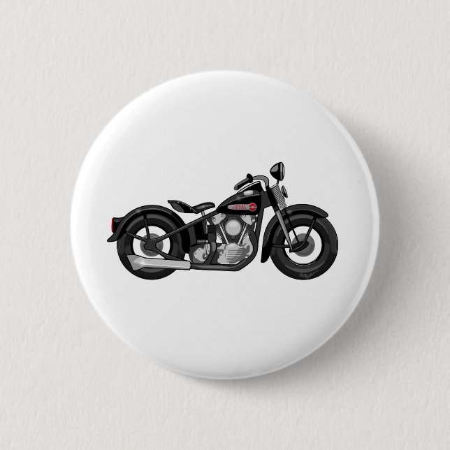 Badge Rond 5 Cm Moto d'andouille (Devant)