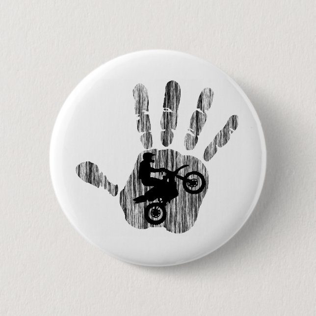 Badge Rond 5 Cm Moto le brouillard (Devant)