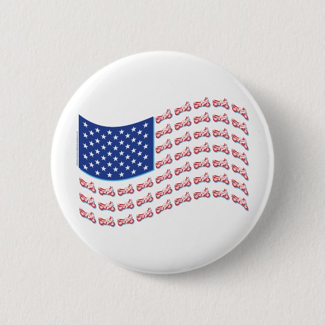 Badge Rond 5 Cm Moto-Shadow-Flag-Wave (Devant)
