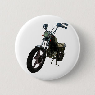 Badge Rond 5 Cm Moto Vintage classique