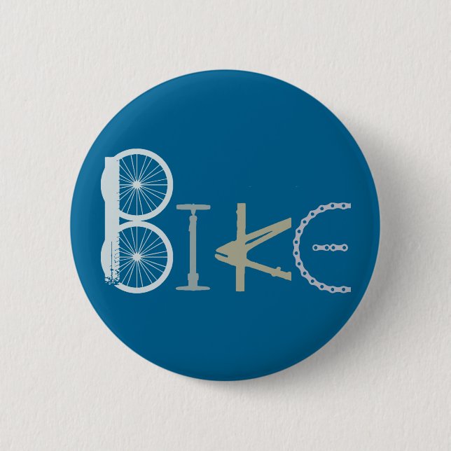 Badge Rond 5 Cm Moto Words from Bike Parts Bicyclette Ventilateur  (Devant)
