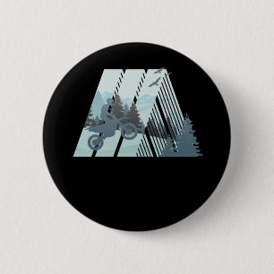 Badge Rond 5 Cm Motocross dans une nature magnifique