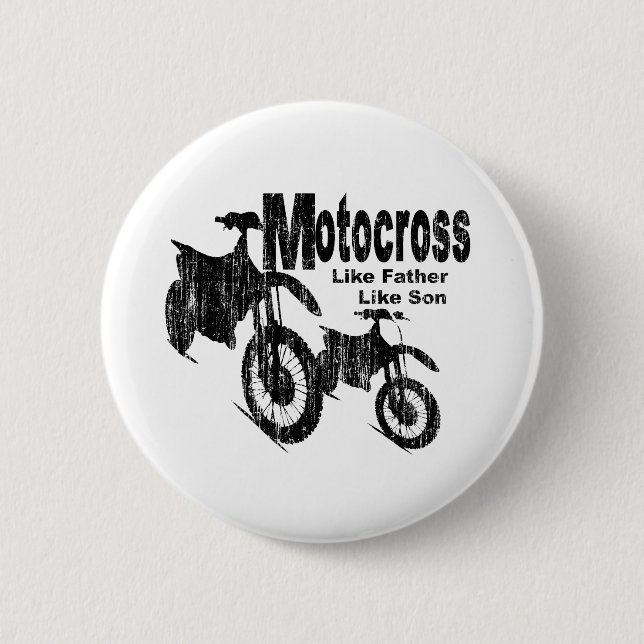 Badge Rond 5 Cm Motocross père/fils (Devant)