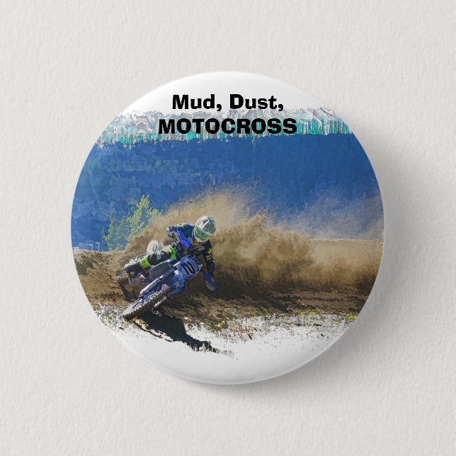 Badge Rond 5 Cm Motocross Racer Artwork Gifts (Devant)