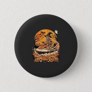 Badge Rond 5 Cm Motomarine Halloween squelette sorcière Citrouille