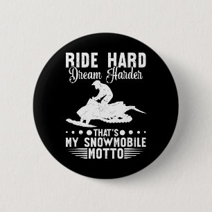 Badge Rond 5 Cm Motoneige Roulement Dur Sports D'Hiver Hommes Femm