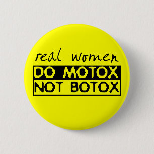 Badge Rond 5 Cm MotoX Pas Botox Vélo Tout-Terrain Motocross Bouton