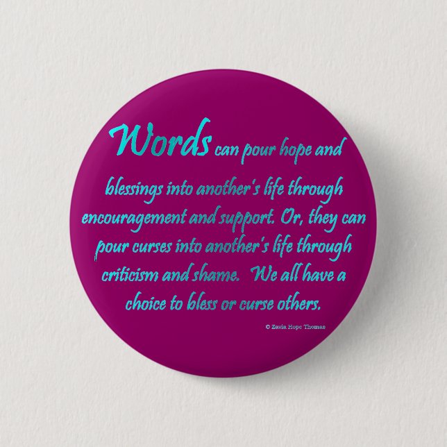 Badge Rond 5 Cm mots (Devant)