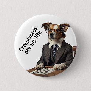 Badge Rond 5 Cm Mots croisés casse-tête casse-tête suduko mots cro