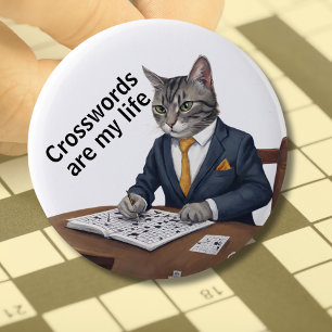 Badge Rond 5 Cm Mots croisés casse-tête casse-tête suduko mots cro