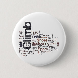 Badge Rond 5 Cm Mots d'escalade