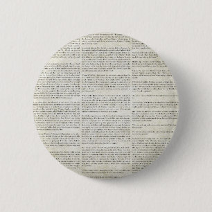 BADGE ROND 5 CM MOTS DU JOURNAL DE L'AOGG HISTOIRE DE GRUNGE MUR A