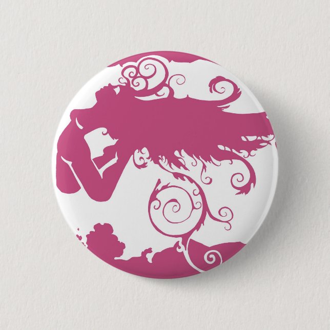 Badge Rond 5 Cm Mouche (Devant)