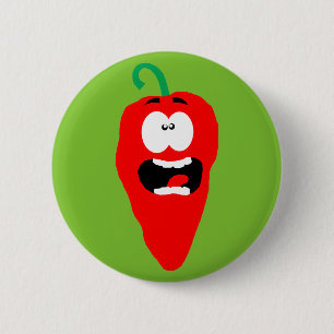 Badge Rond 5 Cm Mouche Red Hot Chili