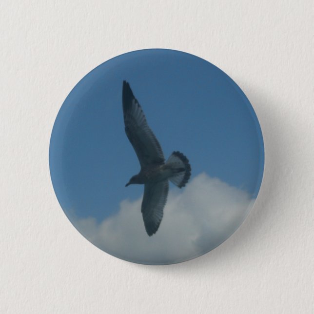 Badge Rond 5 Cm mouette (Devant)