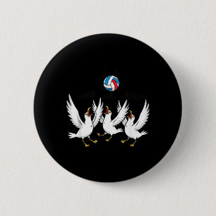 Badge Rond 5 Cm Mouettes de volley-ball Drôles de sports de plage
