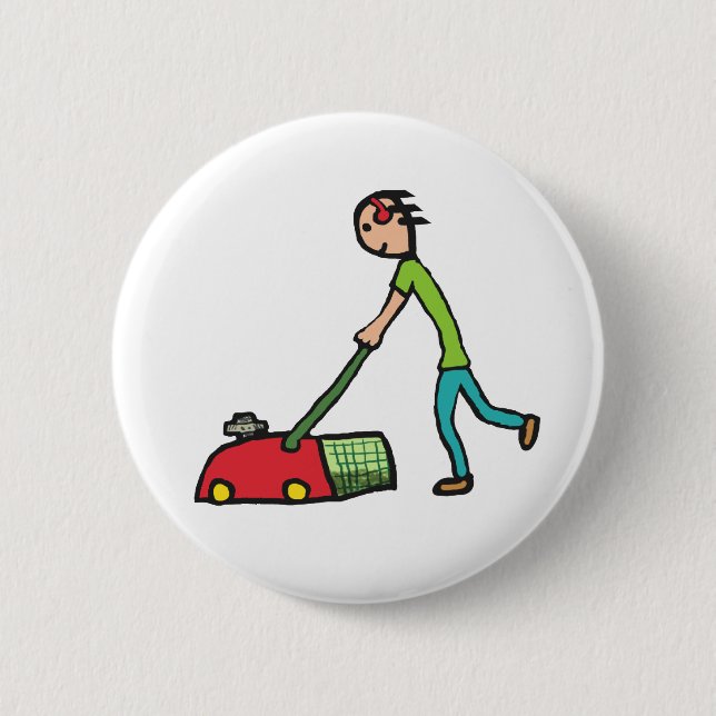 Badge Rond 5 Cm Moulage de pelouse (Devant)