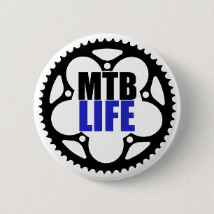 Badge Rond 5 Cm Mountain Bike Life
