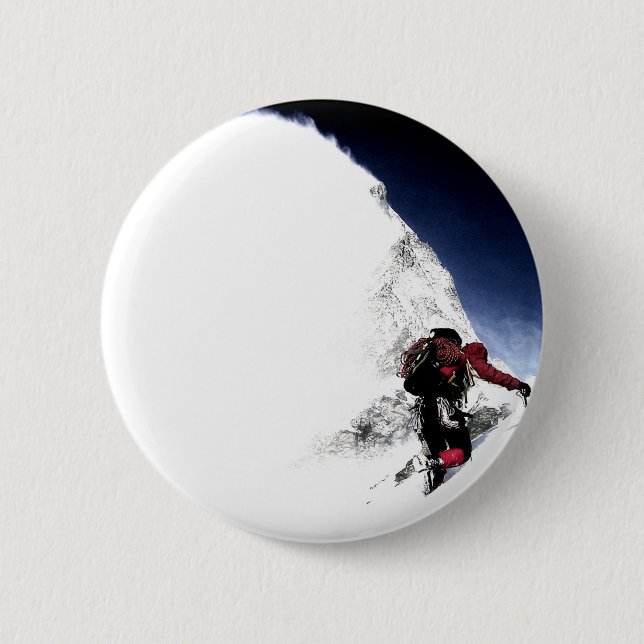 Badge Rond 5 Cm Mountain Climat Sports extrêmes (Devant)