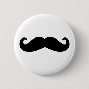 Badge Rond 5 Cm moustache
