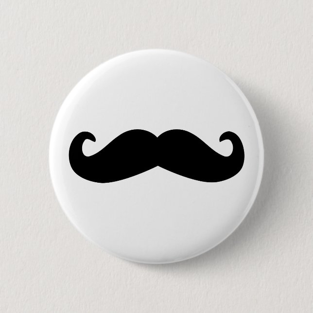 Badge Rond 5 Cm moustache (Devant)