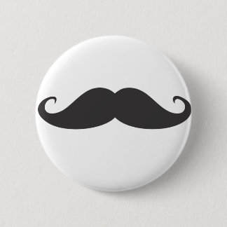 Badge Rond 5 Cm Moustache