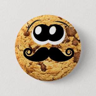 Badge Rond 5 Cm Moustache mignonne à la mode originale fraîche d