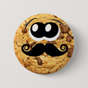 Badge Rond 5 Cm Moustache mignonne à la mode originale fraîche de