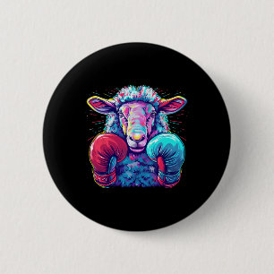 Badge Rond 5 Cm Mouton de boxe Gants de boxe Mouton de boxe Kickbo
