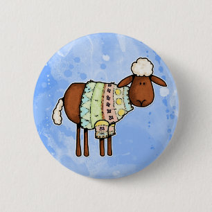 Badge Rond 5 Cm moutons de chandail