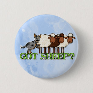Badge Rond 5 Cm moutons obtenus
