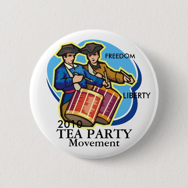BADGE ROND 5 CM MOUVEMENT DE THÉ (Devant)