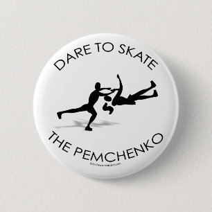 Badge Rond 5 Cm Mouvement fou 2 de patin