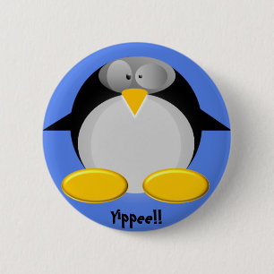 Badge Rond 5 Cm Mr.Penguin ........ hourra ! ! ! !