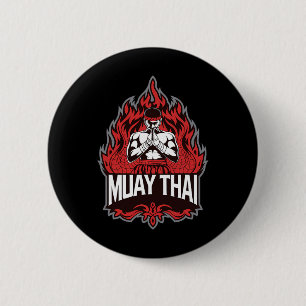 Badge Rond 5 Cm Muay Thai - Boxe thaïlandaise traditionnelle