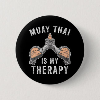 Badge Rond 5 Cm Muay Thai Fighter Martial Arts Sport Muay Thai