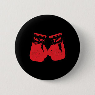 Badge Rond 5 Cm Muay Thai Martial Arts Thai Boxe Entraîneur Lover