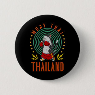 Badge Rond 5 Cm Muay Thai Thaïlande Poing Anneau Genou Technique d