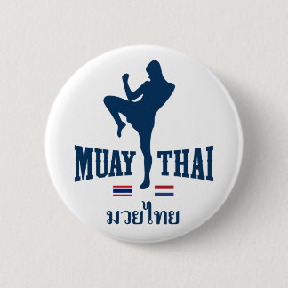 Badge Rond 5 Cm Muay Thaïlande thaïlandaise Pays-Bas