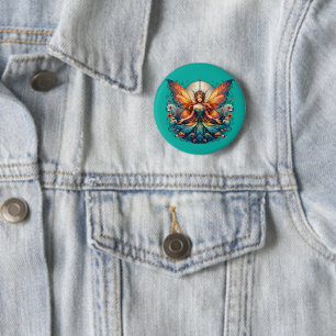 Badge Rond 5 Cm Mug de fées, Vibe d'Imaginaire magique
