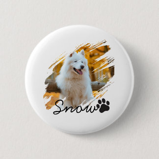 Badge Rond 5 Cm Mug personnalisé avec photo et nom d'animal de com