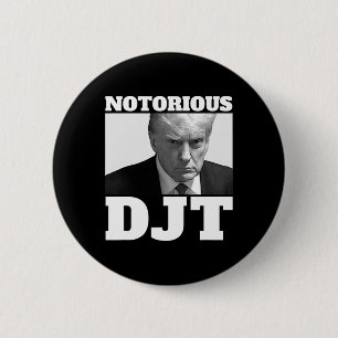 Badge Rond 5 Cm Mugshot Trump 2024 du président Trump