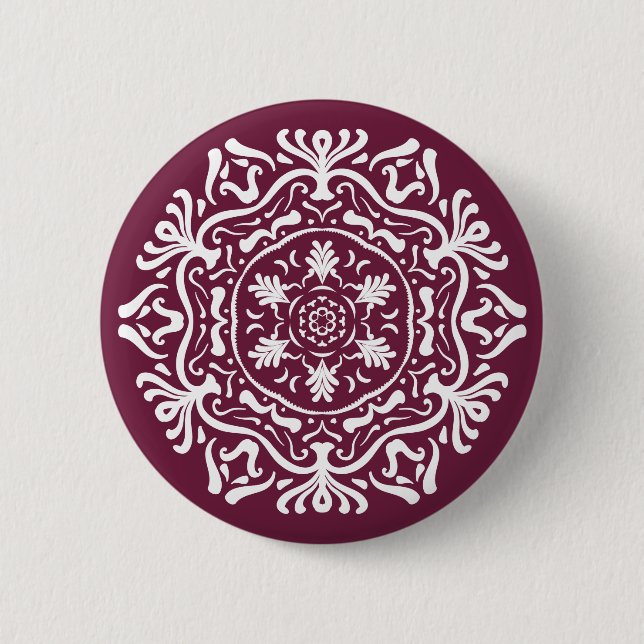 Badge Rond 5 Cm Mulberry Mandala (Devant)
