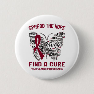 Badge Rond 5 Cm Multiple Myeloma Awareness Month Ribbon Gifts