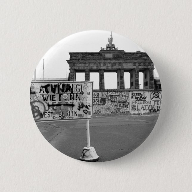Badge Rond 5 Cm Mur Berlin (Devant)