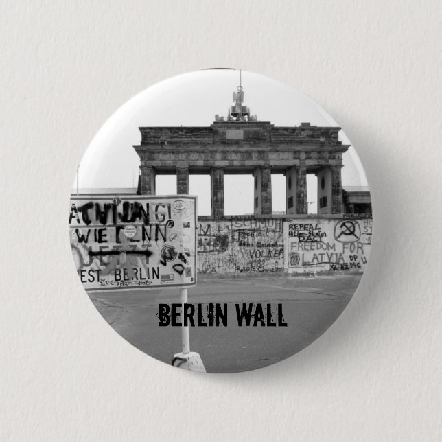 Badge Rond 5 Cm Mur Berlin (Devant)