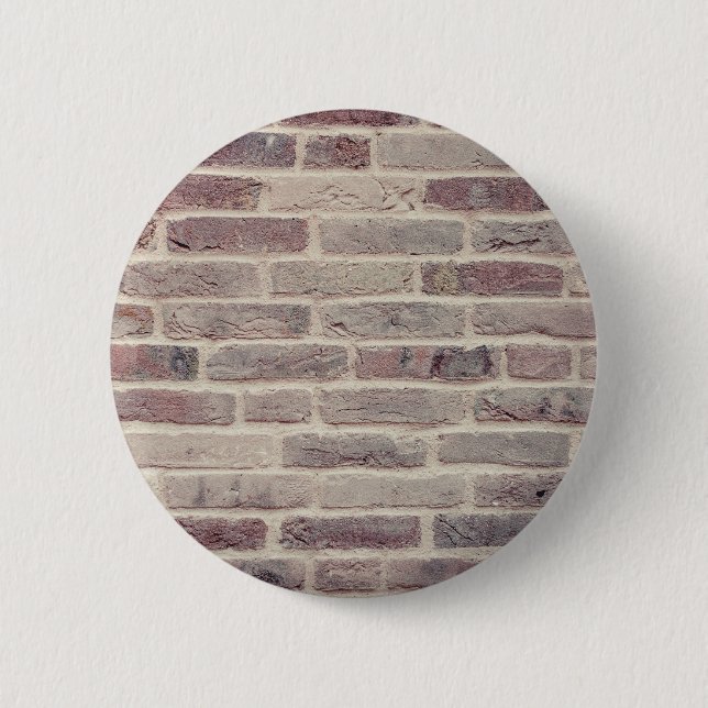 Badge Rond 5 Cm Mur Brown en briques (Devant)