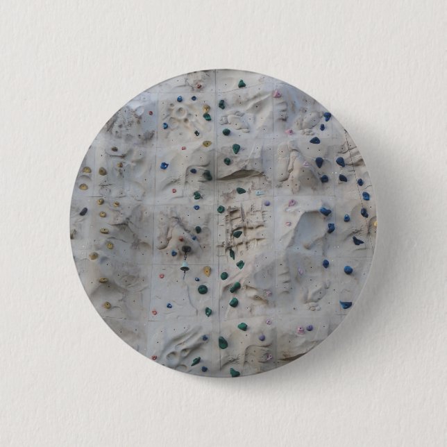 Badge Rond 5 Cm Mur d'escalade de roche (Devant)