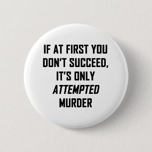 Badge Rond 5 Cm Murder