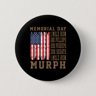 Badge Rond 5 Cm Murph Challenge Memorial Day entraînement américai